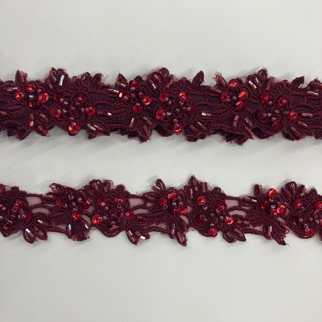 1 Yard Elegant Corded Lace Trimming Embroidered Polyester Net Mesh for Gowns 4.5 Inch Width